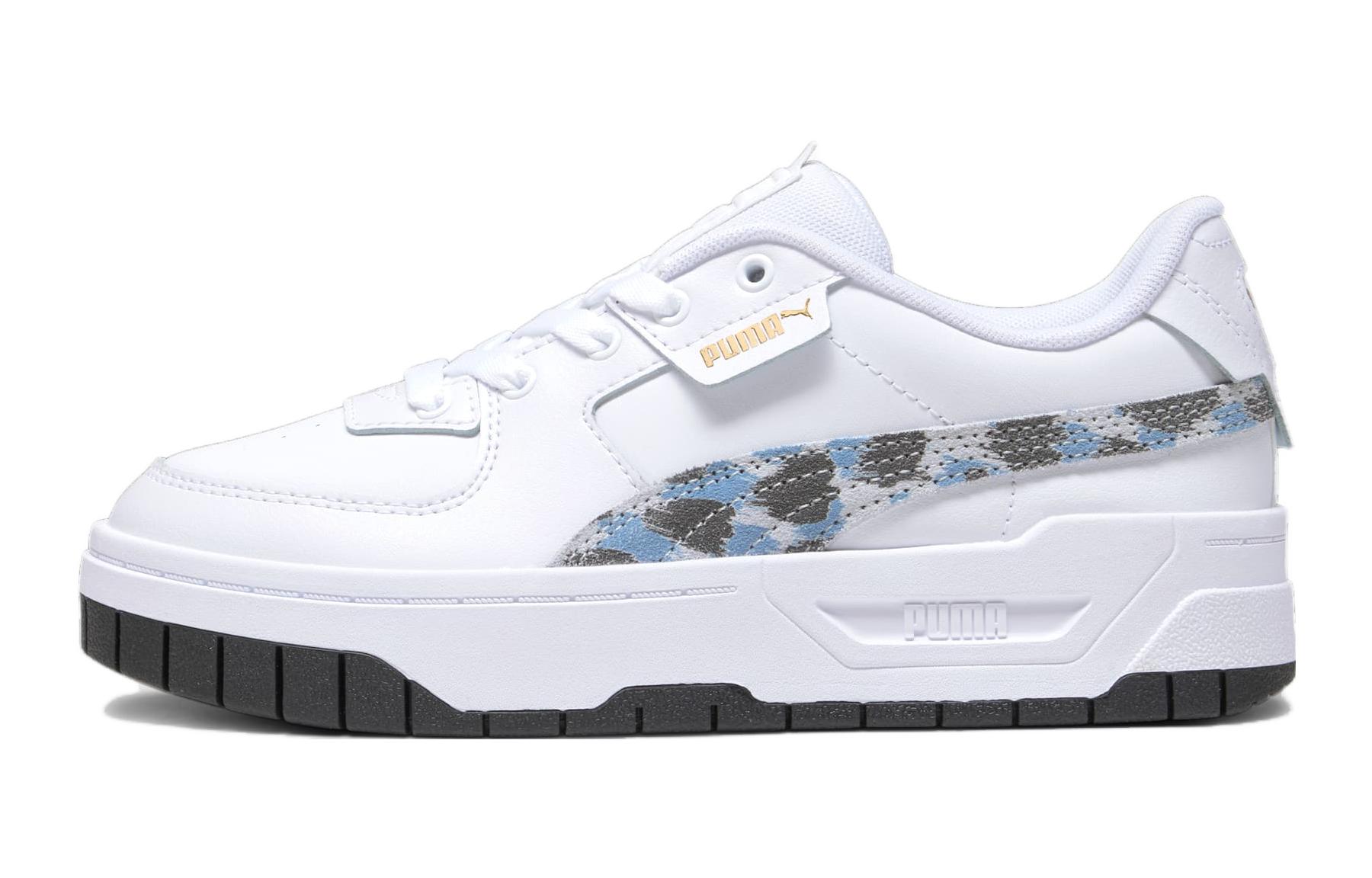 (Grade School) Puma Cali Dream Big Kid 'Animal Print - White Racing Blue' 391999-02