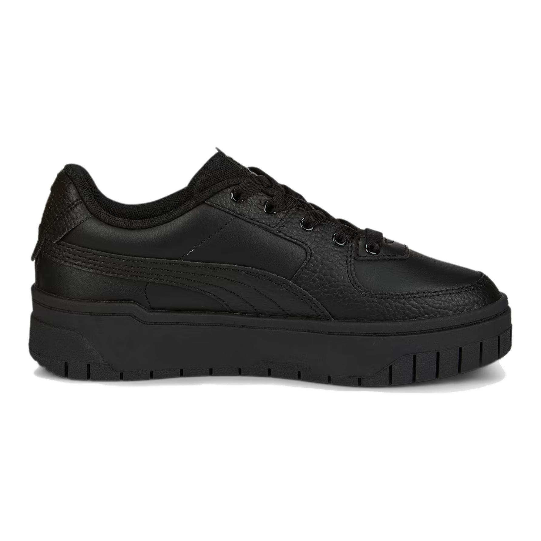 Order (Grade School) Puma Cali Dream Leather 'Triple Black' 387888-04