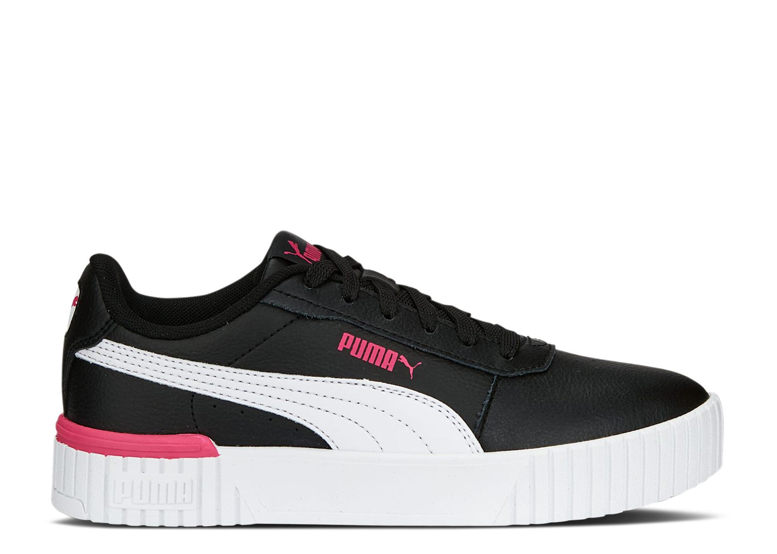 (Grade School) Puma Carina 2.0 'Black Glowing Pink' 386185-08