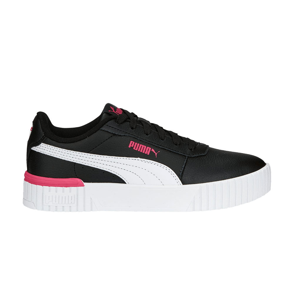 (Grade School) Puma Carina 2.0 'Black Glowing Pink' 386185-08