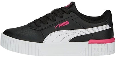 (Grade School) Puma Carina 2.0 Little Kid 'Black Glowing Pink' 386186-08 (Grade School) Puma Carina 2.0 Little Kid 'Black Glowing Pink' 386186-08