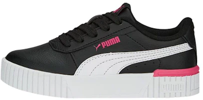 (Grade School) Puma Carina 2.0 Little Kid 'Black Glowing Pink' 386186-08 (Grade School) Puma Carina 2.0 Little Kid 'Black Glowing Pink' 386186-08