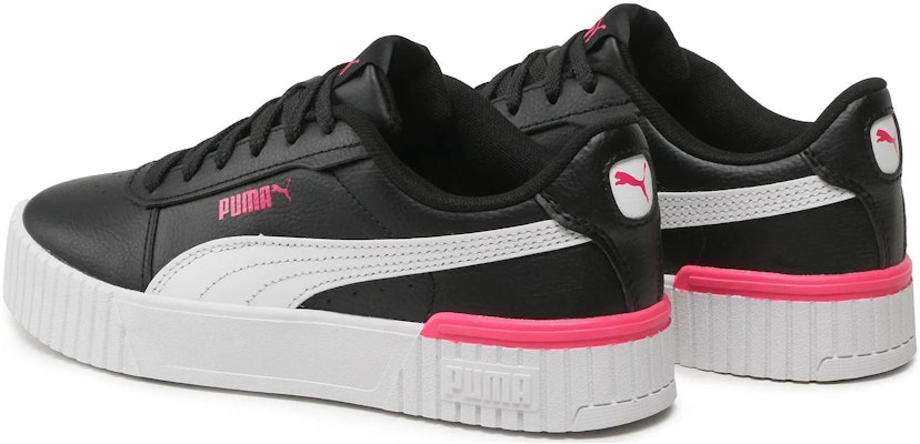 (Puma) 小童卡里纳2.0 '黑色荧光粉' 球鞋 386186-08 Lookbook (Puma) 小童卡里纳2.0 '黑色荧光粉' 球鞋 386186-08