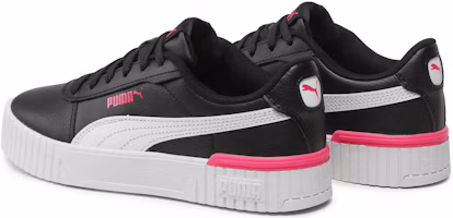 Lookbook (Grade School) Puma Carina 2.0 Little Kid 'Black Glowing Pink' 386186-08