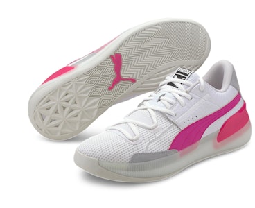 푸마 클라이드 하드우드 '핑크 글로우' (초등학생용) 193847-03 Lookbook 푸마 클라이드 하드우드 '핑크 글로우' (초등학생용) 193847-03