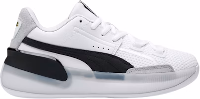 (Grade School) Puma Clyde Hardwood 'White Black' 193847-01 (Grade School) Puma Clyde Hardwood 'White Black' 193847-01