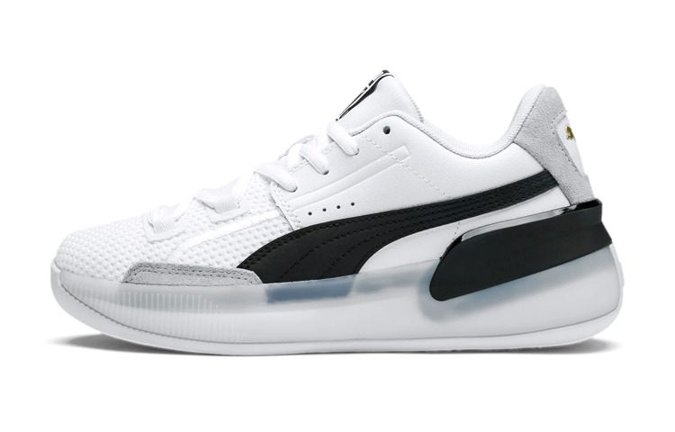 (Grade School) Puma Clyde Hardwood 'White Black' 193847-01