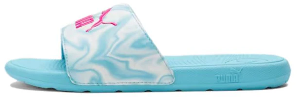 (Grade School) Puma Cool Cat 2.0 Slide Little Kid 'Hero Blue Marble' 392985-01 (Grade School) Puma Cool Cat 2.0 Slide Little Kid 'Hero Blue Marble' 392985-01