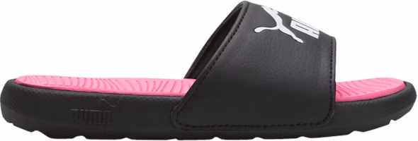 (Grade School) Puma Cool Cat 2.0 Slides Little Kid 'Black Knockout Pink' 390884-03 (Grade School) Puma Cool Cat 2.0 Slides Little Kid 'Black Knockout Pink' 390884-03