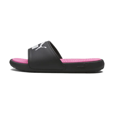 (GS) Puma Cool Cat 2.0 Slides Little Kid 'Black Knockout Pink'