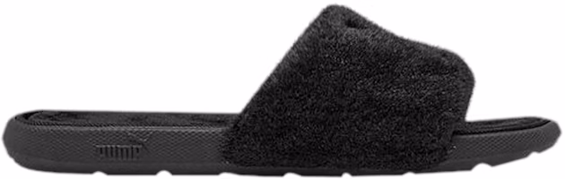 (Grade School) Puma Cool Cat Sport Slide 'Fluffy - Black' 384273-01 (Grade School) Puma Cool Cat Sport Slide 'Fluffy - Black' 384273-01