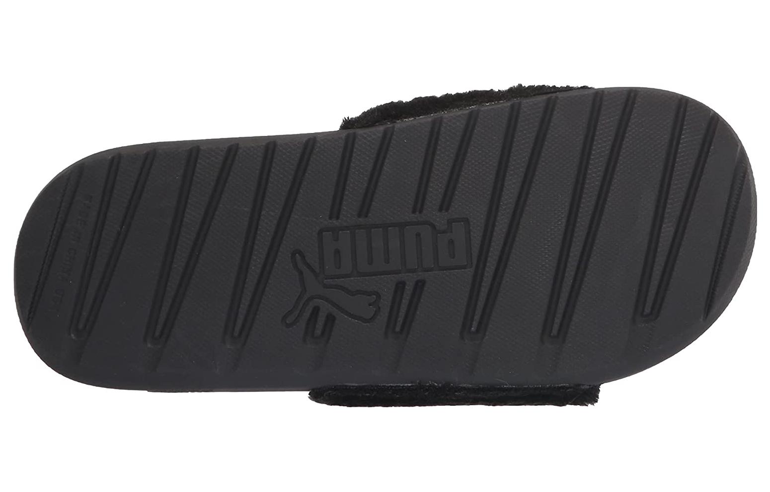 Shop GS プーマCool Cat Sport Fluffy スライド (黒) 384273-01