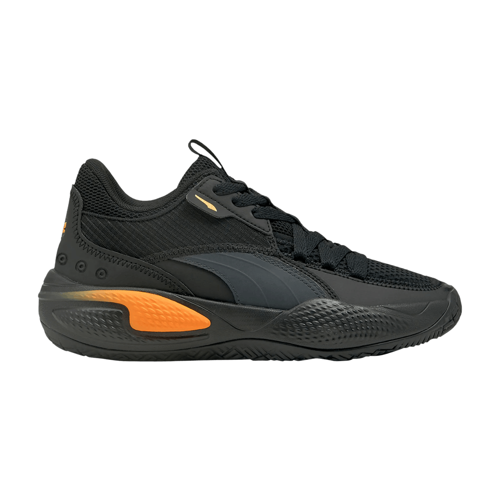 (Grade School) Puma Court Rider 2.0 Pop 'Black Orange Glow' 376108-03