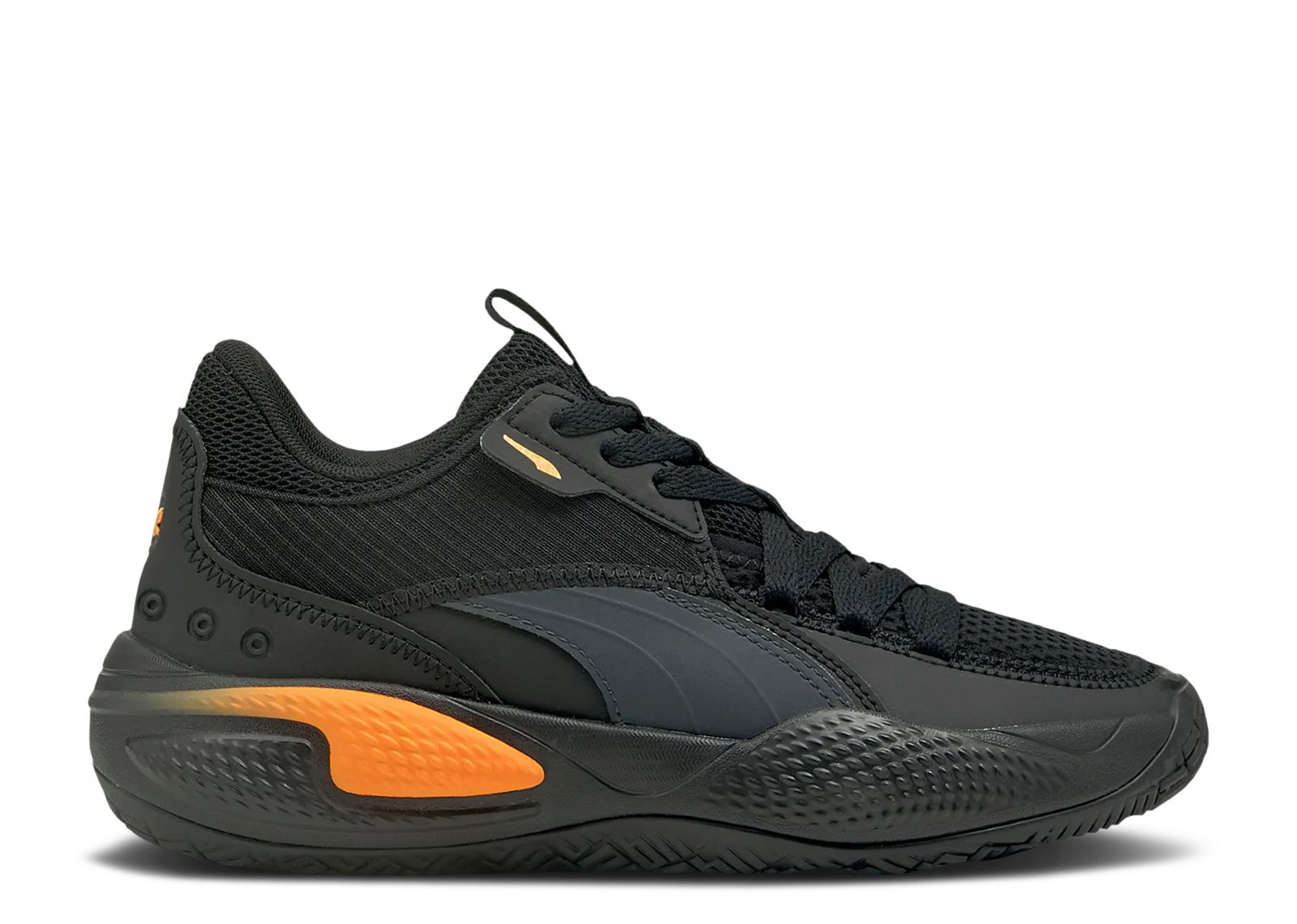 (Grade School) Puma Court Rider 2.0 Pop 'Black Orange Glow' 376108-03