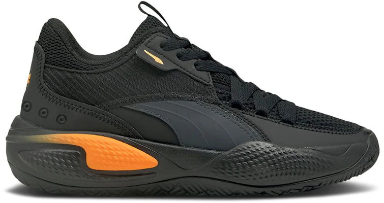(小學)Puma Court Rider 2.0 Pop '黑橙光' 376108-03 Buy (小學)Puma Court Rider 2.0 Pop '黑橙光' 376108-03