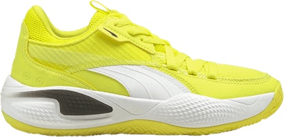 (Grade School) Puma Court Rider 'Yellow Glow White' 195635-06 (Grade School) Puma Court Rider 'Yellow Glow White' 195635-06