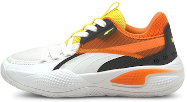 (Grade School) Puma Court Rider Court Crush 'White Carrot' 376126-01 (Grade School) Puma Court Rider Court Crush 'White Carrot' 376126-01