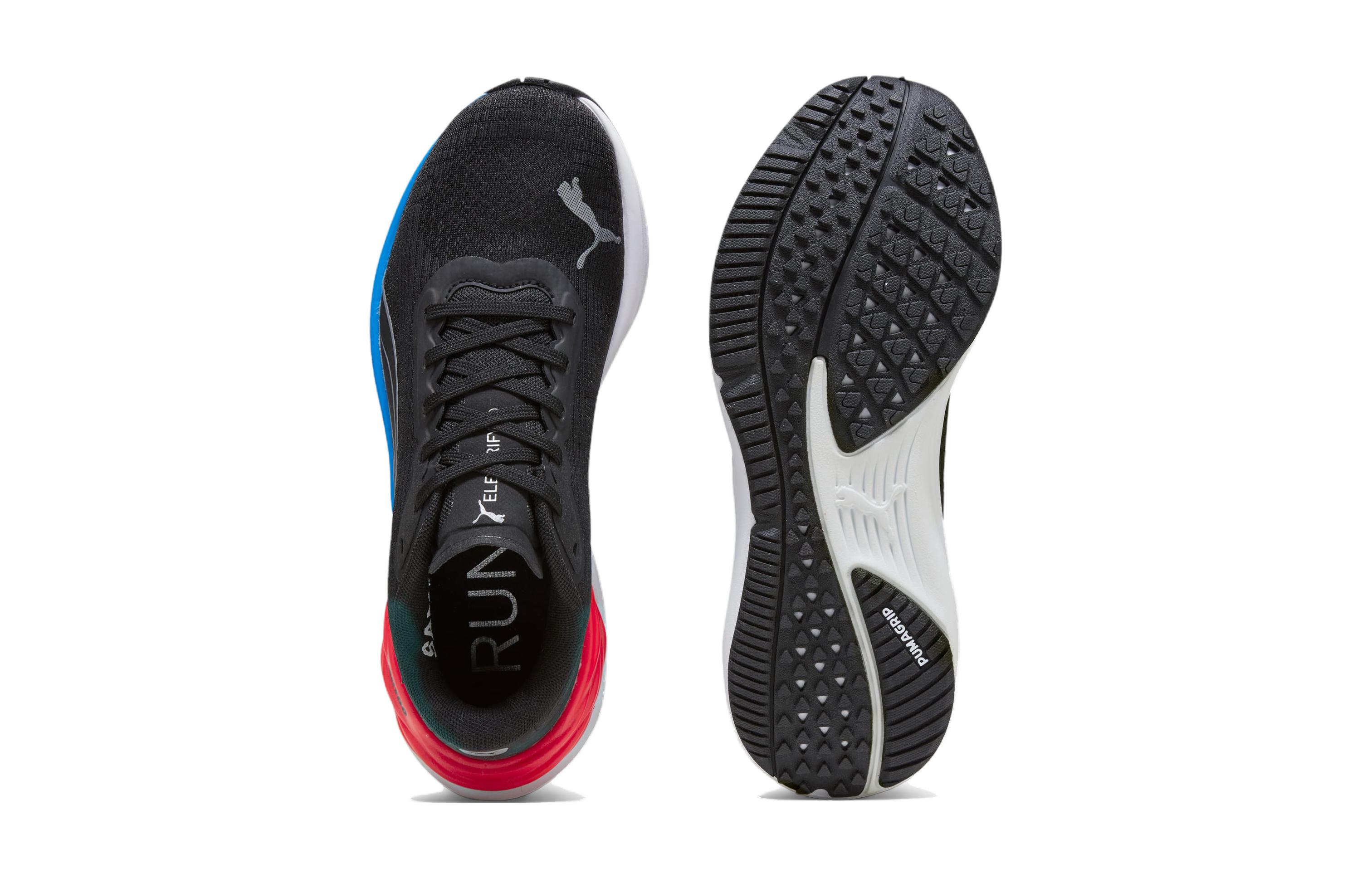 Shop 푸마 일렉트리파이 니트로 3 주니어 '블랙/울트라 블루' 379118-02