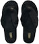 Lookbook (Kanak-Kanak) Puma Fluff Flip Slide 'Hitam Emas Pasukan' 385350-01