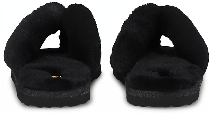(小学生) Puma Fluff Flip 拖鞋 '黑色金队' 385350-01 Shop (小学生) Puma Fluff Flip 拖鞋 '黑色金队' 385350-01