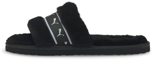 (Grade School) Puma Fluff Remix Slide 'Black White' 385347-01 (Grade School) Puma Fluff Remix Slide 'Black White' 385347-01
