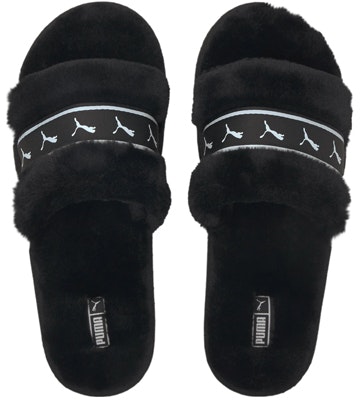 (小童) Puma Fluff Remix 拖鞋 '黑白' 385347-01 Lookbook (小童) Puma Fluff Remix 拖鞋 '黑白' 385347-01