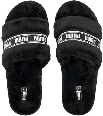 (Grade School) Puma Fluff Slide 'Black' 385343-01 Shop (Grade School) Puma Fluff Slide 'Black' 385343-01