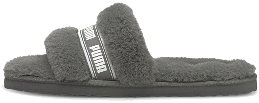 (Grade School) Puma Fluff Slide 'Charcoal Grey' 385343-02 Buy (Grade School) Puma Fluff Slide 'Charcoal Grey' 385343-02
