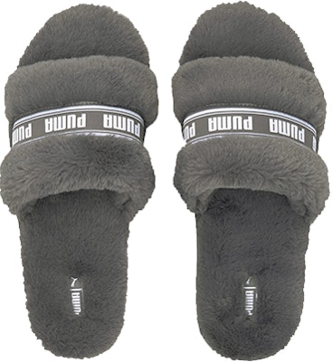 (Grade School) Puma Fluff Slide 'Charcoal Grey' 385343-02 Shop (Grade School) Puma Fluff Slide 'Charcoal Grey' 385343-02