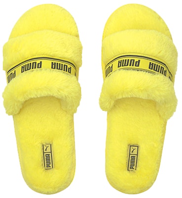 (小童款) Puma Fluff 拖鞋 '荧光黄' 385343-04 Shop (小童款) Puma Fluff 拖鞋 '荧光黄' 385343-04
