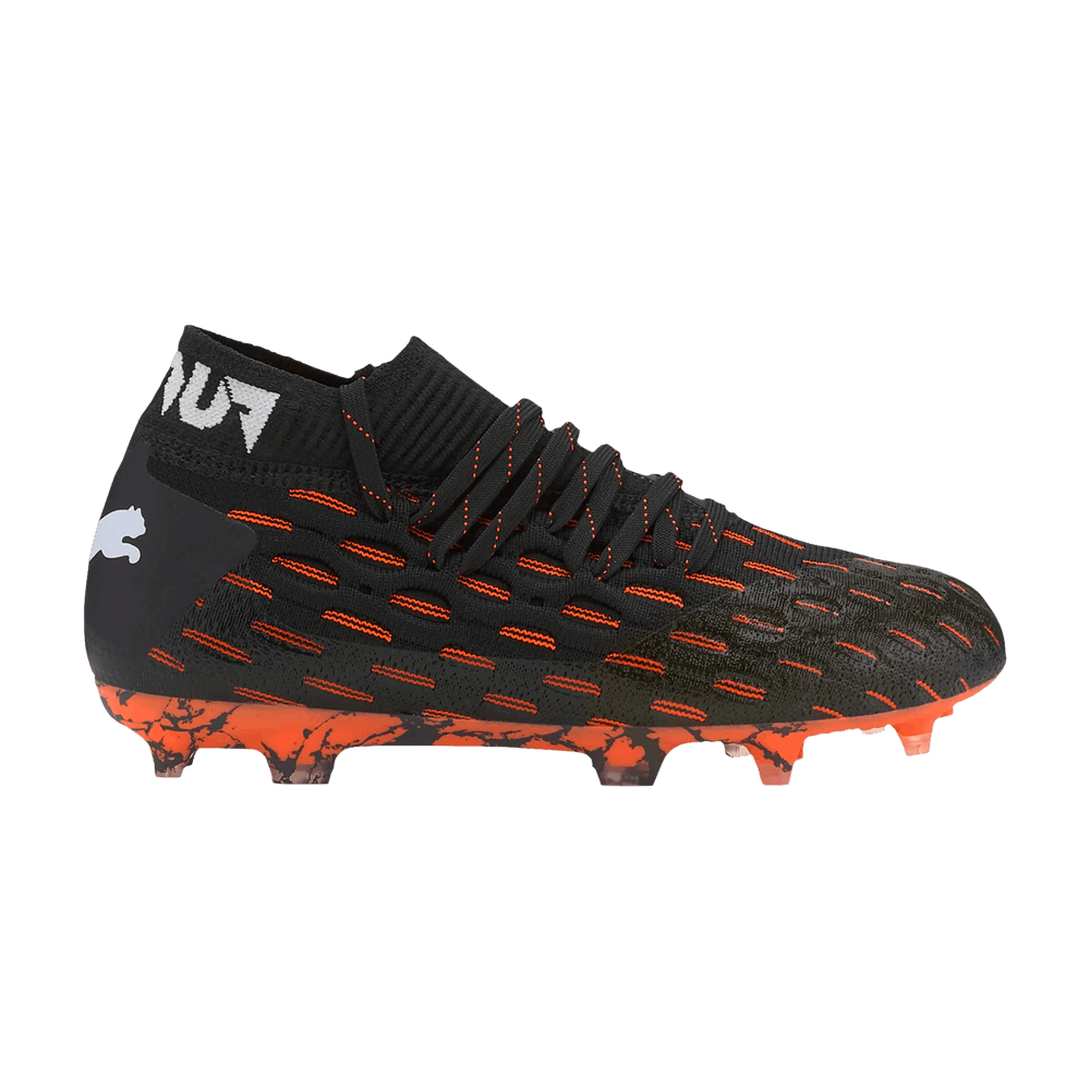 Buy (Grade School) Puma Future 6.1 Netfit FG AG 'Black Shocking Orange' 106200-01