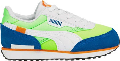 (Grade School) Puma Future Rider Play On 'White Fizzy Lime' 372351-25 (Grade School) Puma Future Rider Play On 'White Fizzy Lime' 372351-25