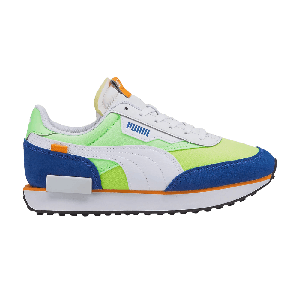 (Grade School) Puma Future Rider Play On 'White Fizzy Lime' 372349-25