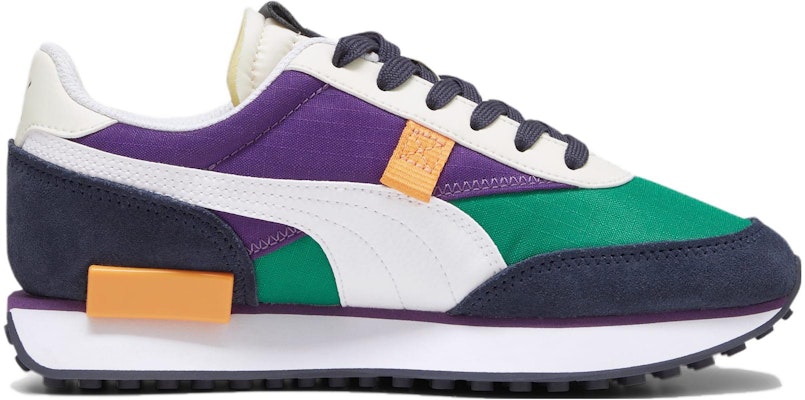 (Grade School) Puma Future Rider Play On Big Kid 'Archive Green Purple Pop' 372349-34 Order (Grade School) Puma Future Rider Play On Big Kid 'Archive Green Purple Pop' 372349-34