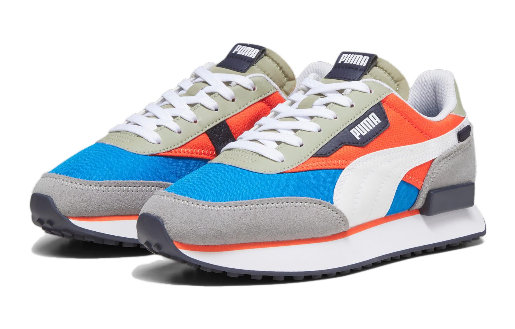 (GS) Puma Future Rider Play On Big Kid 'Racing Blue Hot Heat' 圖 3