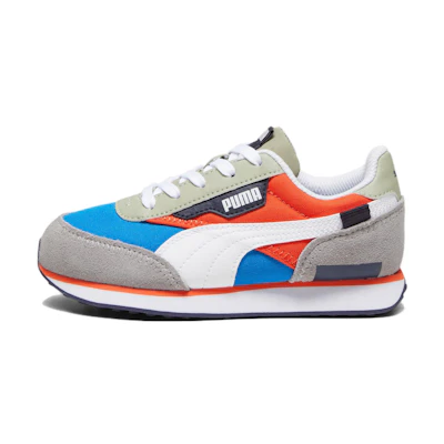 (GS) Puma Future Rider Play On Little Kid 'Racing Blue Hot Heat'