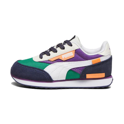 (GS) Puma Future Rider Play On Little Kid 'Archive Green Purple Pop'