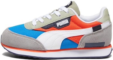 (Grade School) Puma Future Rider Play On Little Kid 'Racing Blue Hot Heat' 372351-35 (Grade School) Puma Future Rider Play On Little Kid 'Racing Blue Hot Heat' 372351-35