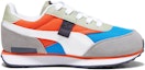 Order (Kanak-Kanak Gred) Puma Future Rider Play On 'Racing Blue Hot Heat' Kanak-Kanak 372351-35