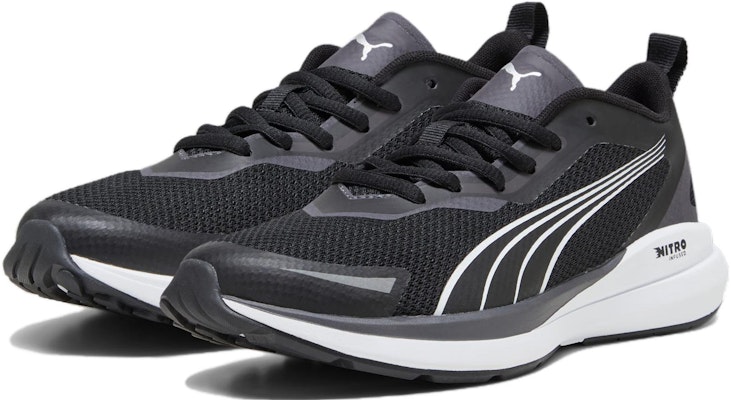 (Sekolah Dasar) Puma Kruz Nitro Anak Besar 'Hitam Perak' 378878-02 Lookbook (Sekolah Dasar) Puma Kruz Nitro Anak Besar 'Hitam Perak' 378878-02