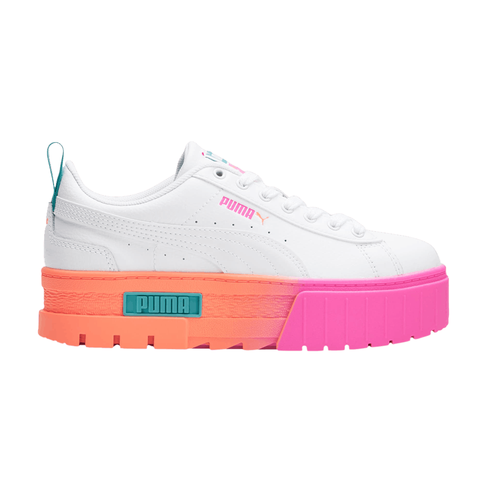 (Grade School) Puma Mayze Daybreak 'White Luminous Pink' 388313-01