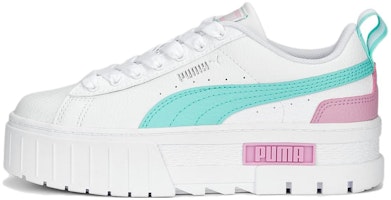(Grade School) Puma Mayze Leather 'White Mint' 384527-14 (Grade School) Puma Mayze Leather 'White Mint' 384527-14