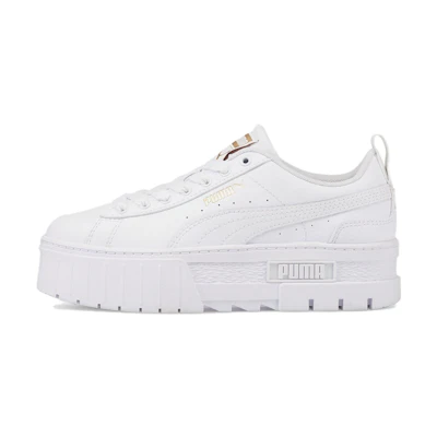 (GS) Puma Mayze Leather 'White Team Gold'