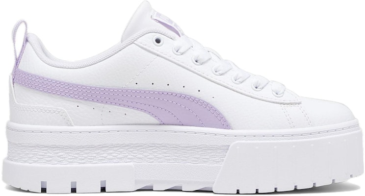 (Grade School) Puma Mayze Leather Big Kid 'White Vivid Violet' 384527-22 Order (Grade School) Puma Mayze Leather Big Kid 'White Vivid Violet' 384527-22