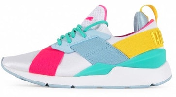 (Grade School) Puma Muse 'White Teal Pink' 367645-04 (Grade School) Puma Muse 'White Teal Pink' 367645-04