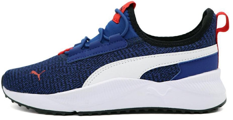 (Grade School) Puma Pacer Easy Street 'Blazing Blue High Risk Red' 384436-05 Buy (Grade School) Puma Pacer Easy Street 'Blazing Blue High Risk Red' 384436-05