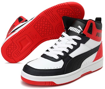 푸마 리바운드 조이 '블랙 화이트 레드' (초등학생용) 374687-03 Lookbook 푸마 리바운드 조이 '블랙 화이트 레드' (초등학생용) 374687-03