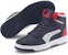 (Kanak-Kanak) Puma Rebound LayUp Mid 'Peacoat Merah' 370486-11