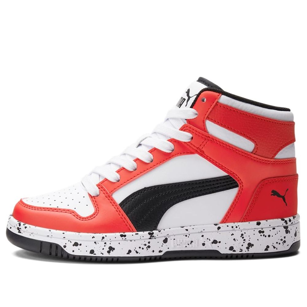 Buy (Grade School) Puma Rebound LayUp Speckle 'White High Risk Red' 386924-01