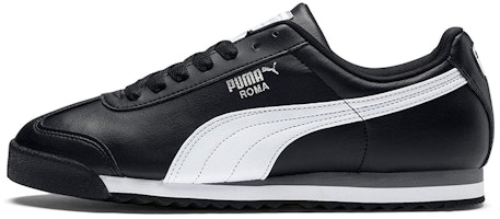 (Grade School) Puma Roma Basic 'Black White Silver' 354259-01 (Grade School) Puma Roma Basic 'Black White Silver' 354259-01